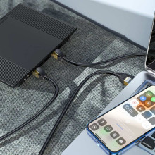 Дата кабель Hoco US02 Level pure copper gigabit ethernet (1m) – Черный