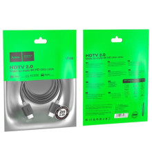 Дата кабель Hoco US08 HDTV 2.0 male to male 4K HD (2m) – Чорний