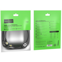 Дата кабель Hoco US07 Level Pro copper gigabit ethernet (1m) – Чорний