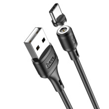 Дата кабель Hoco X52 "Sereno magnetic" USB to Type-C (1m) – Чорний