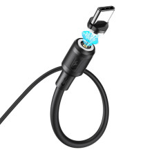 Дата кабель Hoco X52 "Sereno magnetic" USB to Type-C (1m) – Чорний