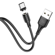 Дата кабель Hoco X52 "Sereno magnetic" USB to Type-C (1m) – Чорний