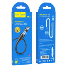 Дата кабель Hoco X52 "Sereno magnetic" USB to Type-C (1m) – Чорний