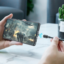 Дата кабель Hoco X52 "Sereno magnetic" USB to Type-C (1m) – Чорний