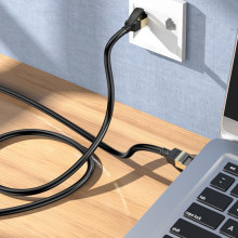 Дата кабель Hoco US02 Level pure copper gigabit ethernet (1m) – Чорний