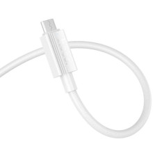 Дата кабель Hoco X107 USB to MicroUSB 2.4A (1m) – Білий