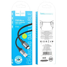 Дата кабель Hoco X102 Fresh USB to MicroUSB (1m) – Чорний