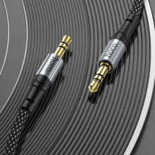 Аудіо кабель Aux Hoco UPA26 Fresh (1m) – Чорний