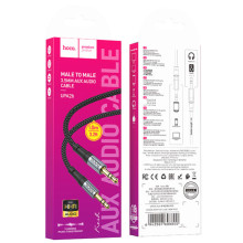 Аудіо кабель Aux Hoco UPA26 Fresh (1m) – Чорний