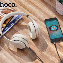 Аудіо кабель Aux Hoco UPA26 Fresh (1m) – Чорний