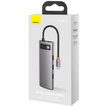 Переходник HUB Baseus Metal Gleam Series 7-in-1 Multifunctional (WKWG020113) – Серый