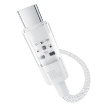 Дата кабель Baseus Gem Fast Charging Type-C to Type-C 100W (2m) (P10373000111-01) – Белый