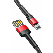Дата кабель Baseus Cafule USB to Lightning Special Edition 2.4A (1m) (CALKLF-G) – Черный