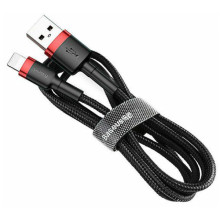 Дата кабель Baseus Cafule USB to Lightning Special Edition 2.4A (1m) (CALKLF-G) – Черный