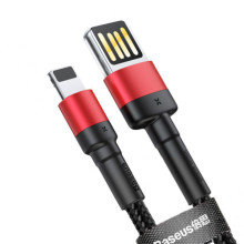 Дата кабель Baseus Cafule USB to Lightning Special Edition 2.4A (1m) (CALKLF-G) – Черный