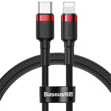 Дата кабель Baseus Cafule Type-C to Lightning PD 20W (1m) (CATLKLF) – Красный