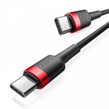 Дата кабель Baseus Cafule Type-C to Type-C PD2.0 100W (2m) (CATKLF-AL) – Червоний