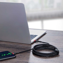 Дата кабель Baseus Cafule Type-C to Type-C PD2.0 100W (2m) (CATKLF-AL) – Червоний