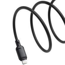 Дата кабель Baseus Silky Series OS Fast Charging USB to Lightning 2.4A (2m) (P1037770) – Черный