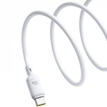 Дата кабель Baseus Silky Series OS Fast Charging Type-C to Type-C 100W (2m) (P10377704) – Білий