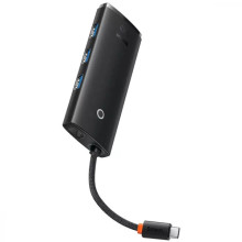 Перехідник HUB Baseus Lite Series 5in1 (Type-C to HDMI + 3xUSB 3.0 + PD) (WKQX04) – Чорний