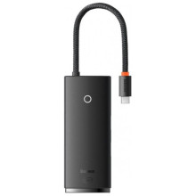 Перехідник HUB Baseus Lite Series 6in1 (Type-C to HDMI + 2xUSB 3.0 + PD+SD/TF) (WKQX05)