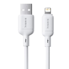 Дата кабель Baseus Silky Series OS Fast Charging USB to Lightning 2.4A (2m) (P1037770) – Білий