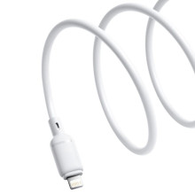 Дата кабель Baseus Silky Series OS Fast Charging USB to Lightning 2.4A (2m) (P1037770) – Білий