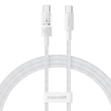 Дата кабель Baseus Gem Fast Charging Type-C to Type-C 100W (1m) (P10373000111) – Білий