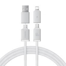 Дата кабель Baseus Versatile Two-for-Two USB/Type-C to Type-C/Lightning 60W (2m) (P10383000)