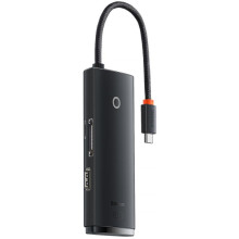 Перехідник HUB Baseus Lite Series 6in1 (Type-C to HDMI+2xUSB3.0+Type-C Data+SD/TF) (WKQX050001)