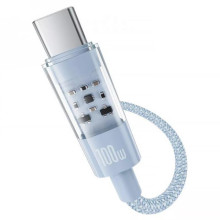 Дата кабель Baseus Gem Fast Charging Type-C to Type-C 100W (2m) (P10373000111-01) – Блакитний