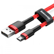 Дата кабель Baseus Cafule MicroUSB Cable 2.4A (1m) (CAMKLF-B) – Красный