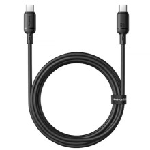 Дата кабель Baseus Silky Series OS Fast Charging Type-C to Type-C 100W (1m) (P10377704) – Чорний
