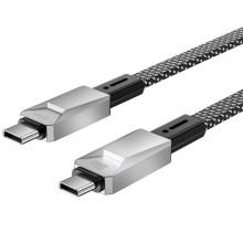 Дата кабель WIWU Wi-C078 Type-C to Type-C 100W (1m) – Серебряный