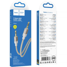 Аудио кабель Aux Hoco UPA32 Clever (1m) – Золотой