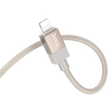 Аудио кабель Aux Hoco UPA32A Clever digital (Lightning to AUX 3.5mm) (1m) – Золотой