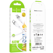 Дата кабель Hoco X109 Energy silicone Type-C to Type-C 60W (1m)