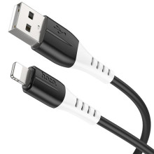Дата кабель Hoco X82 Silicone USB to Lightning 2.4A (1m) – Черный