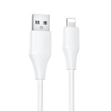 Дата кабель Hoco X124 Bien silicone USB to Lightning 2.4A (1m)