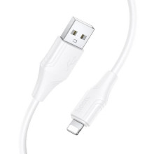 Дата кабель Hoco X124 Bien silicone USB to Lightning 2.4A (1m)