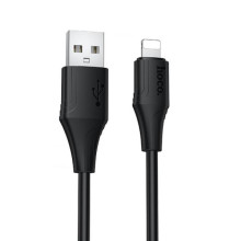 Дата кабель Hoco X124 Bien silicone USB to Lightning 2.4A (1m)