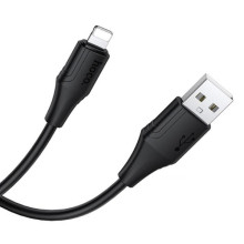 Дата кабель Hoco X124 Bien silicone USB to Lightning 2.4A (1m)