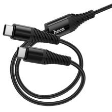Дата кабель Hoco X123 Victory 2in1 Type-C to Type-C/Type-C 3A (1m)