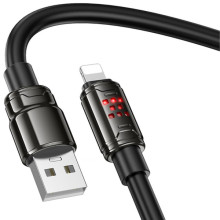 Дата кабель Hoco U143 Joy USB to Lightning 2.4A (1.2m) – Чорний