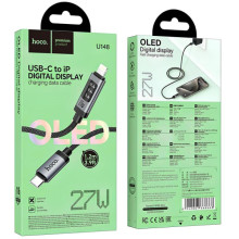 Дата кабель Hoco U148 Lord with display Type-C to Lightning 27W (1.2m)