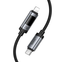 Дата кабель Hoco U148 Lord with display Type-C to Lightning 27W (1.2m)
