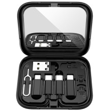 Дата кабель Hoco U114 Treasure box 60W (0.28m) – Чорний