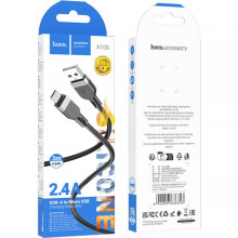 Дата кабель Hoco X109 Energy silicone USB to MicroUSB (3m) – Черный