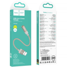 Переходник Hoco UPA32D Clever USB to 3.5mm – Золотой